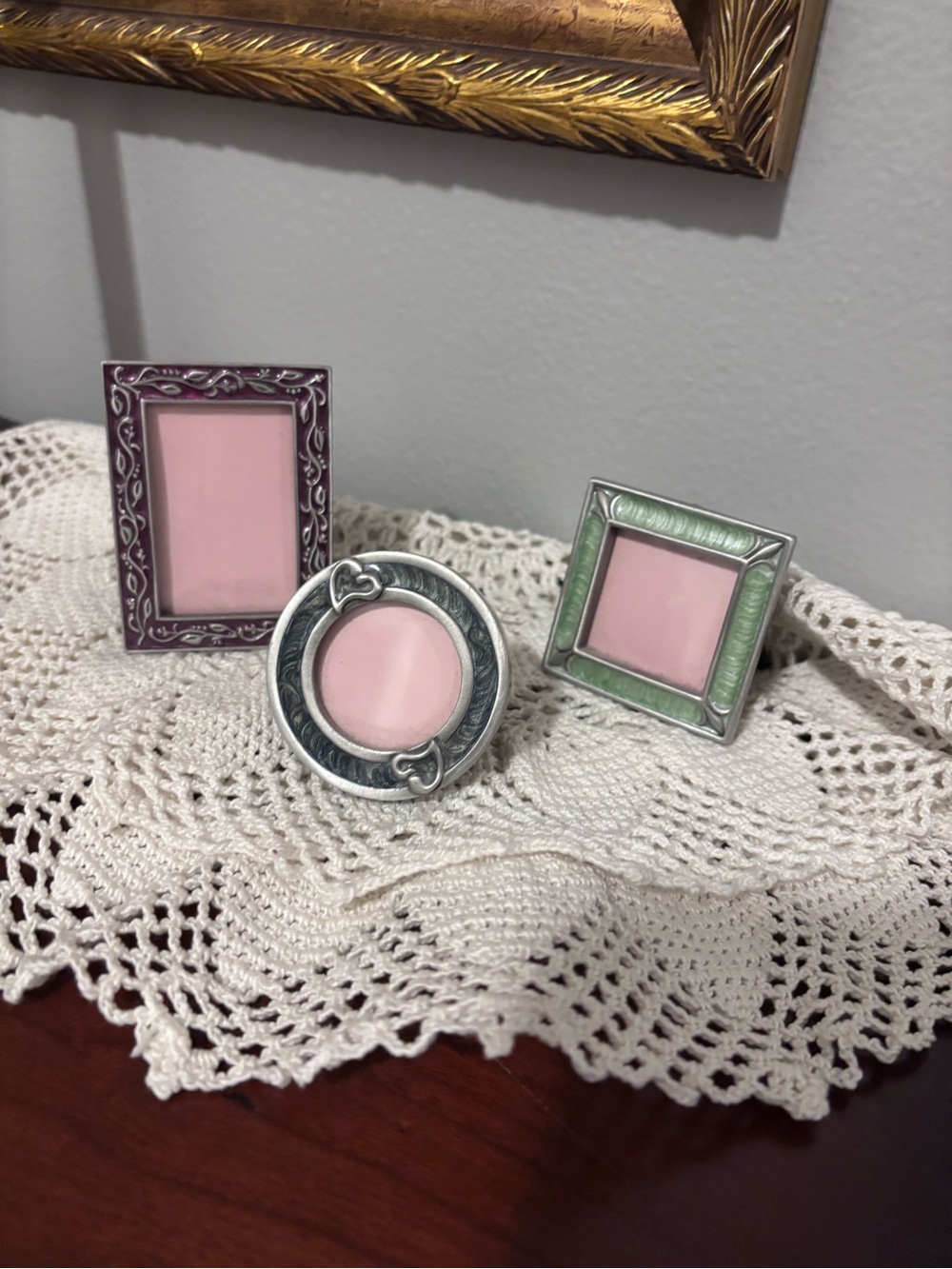 Decorative Victoria’s Secret Photo Frames - Set of 3. Art deco style